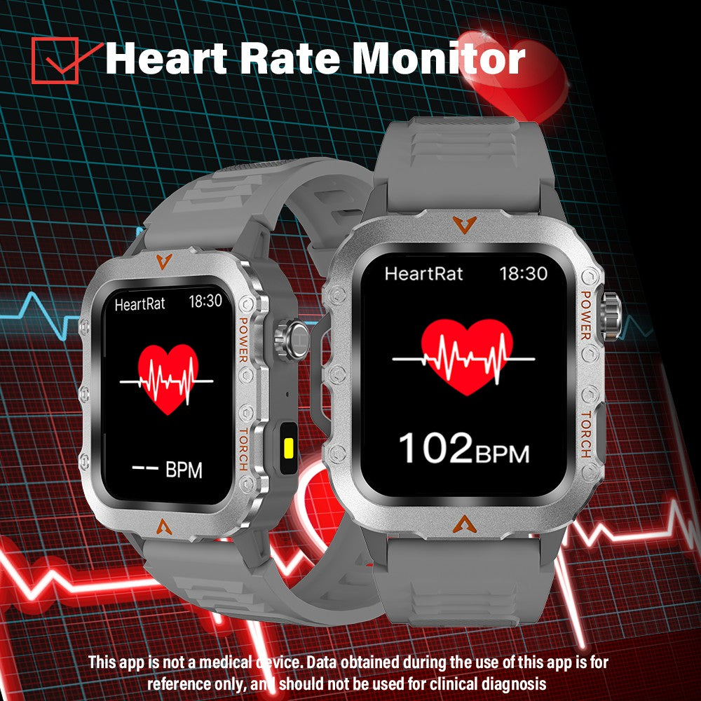 LAXASFIT 2024 Novo 1,71 polegadas Bluetooth Chamada de Voz smartwatch Monitor de