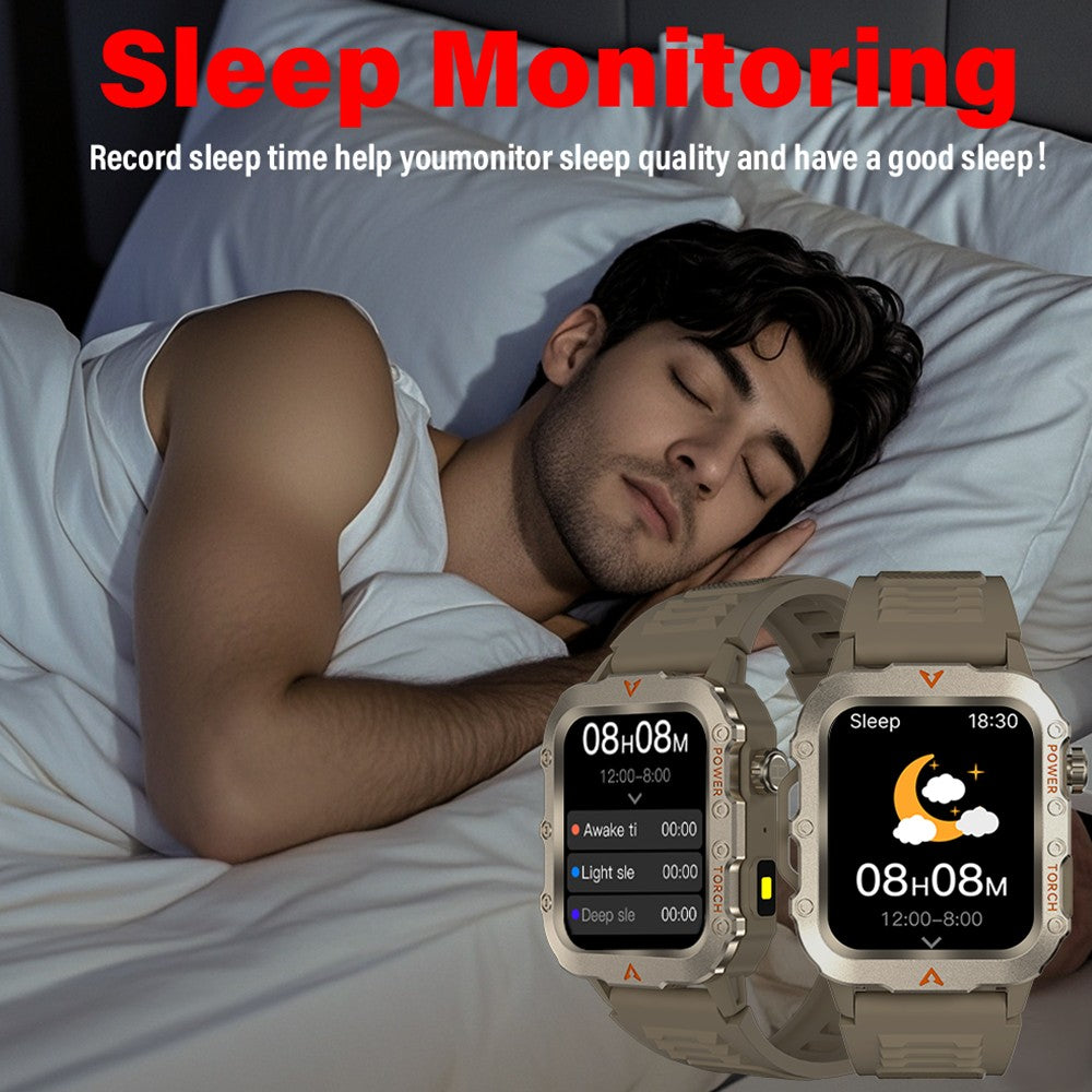 LAXASFIT 2024 Novo 1,71 polegadas Bluetooth Chamada de Voz smartwatch Monitor de