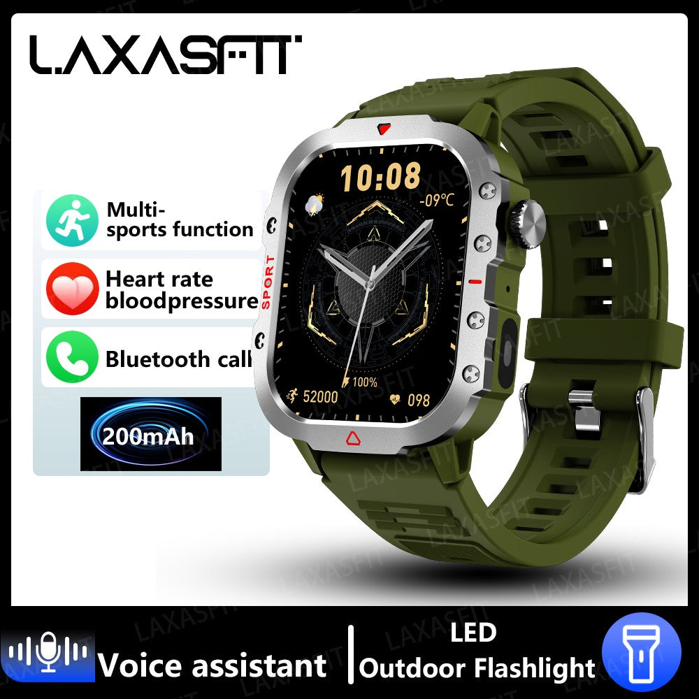 LAXASFIT 2024 Novo 1,71 polegadas Bluetooth Chamada de Voz smartwatch Monitor de